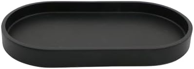 Elegant Black Resin Vanity Tray