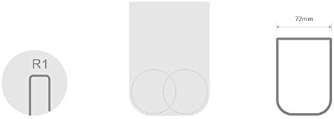 UVIVIU Arc-Shape Toothbrush Holder with Matte Finish 350ml