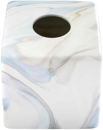 Avanti Resin Tissue Box Cover Blue