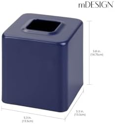 Sturdy Metal Square Tissue Box Cover - Modern Design for Bathroom Use