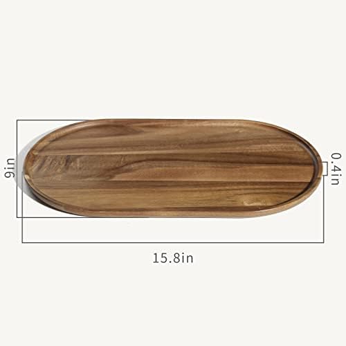 Sturdy Acacia Wooden Bathroom Vanity Tray - 1579x905x059 in ALL SEASONS USE