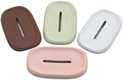 Unomor Silicone Soap Holder Dish Brush Drainage Tray