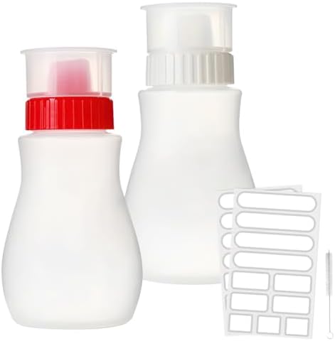 2-Piece 8oz Squeeze Condiment Bottles