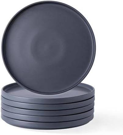 Inside Unique Ceramic Dinner Plate Set 6-Piece