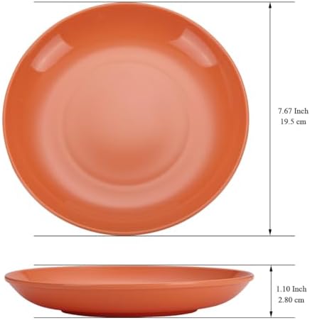 Evanda Plastic Plates Set of 8 - 78-inch
