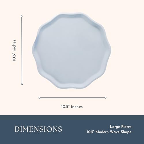 Sky Blue Compostable Dinner Plates