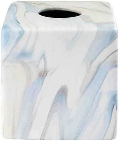 Avanti Resin Tissue Box Cover Blue