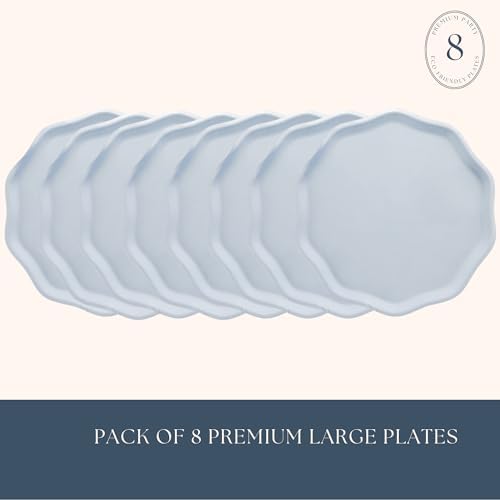 Sky Blue Compostable Dinner Plates