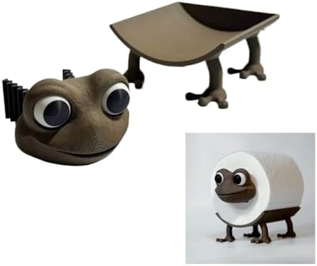 QUARK Frog Toilet Roll Holder - Cute Storage Stand