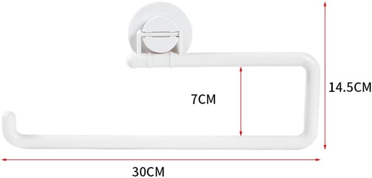 Easy to Install Suction Cup Bathroom Towel Rack Kitchen Paper Bag Holder