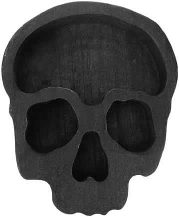 Alipis Halloween Wooden Skull Bowl Charcuterie Board