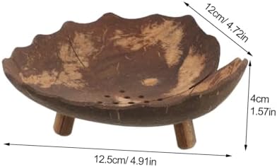 Stylish Coconut Shell Soap Dish Holder for Bathroom