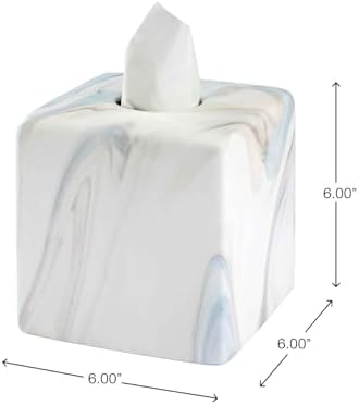 Avanti Resin Tissue Box Cover Blue