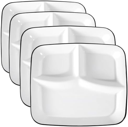 OMISTAR 4-Piece Portion Control Plates Set