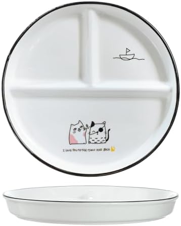 DINOSAUR DELIGHTS - CLAssy 8in Ceramic Plate for Balanced Meals