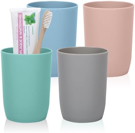 Stackable Toothbrush Cups Set of 4