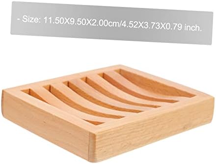 Simple Beech Wooden Soap Dish