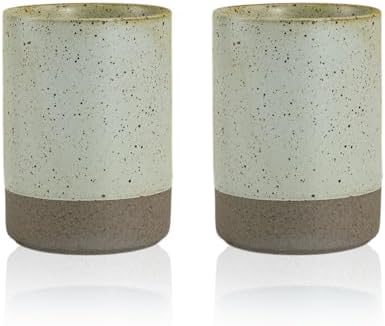 2-Pack Vintage ceramic mouthwash cups