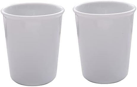 Awhales Elegant Ceramic Bathroom Cup 2PK