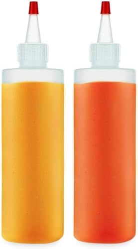 BRIGHTFROM Condiment Squeeze Set for Home Kitchen 4 Piece Set
