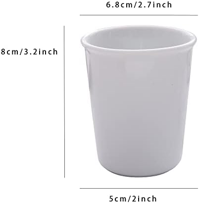 Awhales Elegant Ceramic Bathroom Cup 2PK