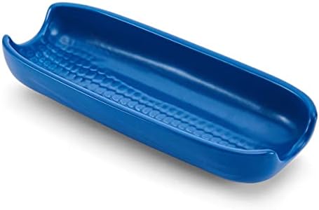 Pfaltzgraff Callie Stoneware Corn Dishes Set of 4 Blue Handles