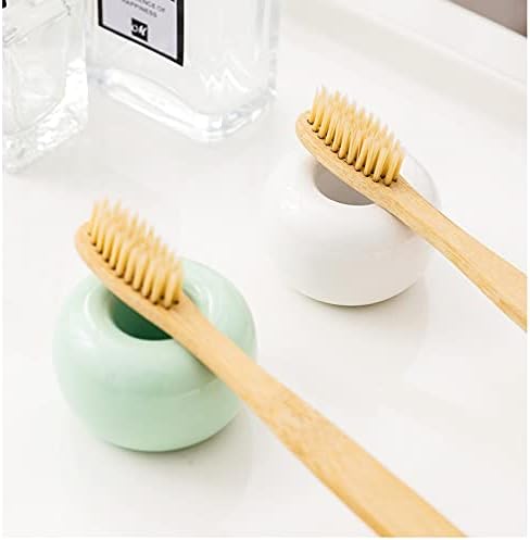 High-Quality Ceramics Toothbrush Holder Set White