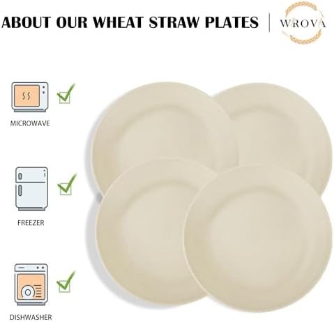 Wrova Wheat Straw Dinner Plates