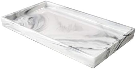 White Marble Bathroom Counter Tray