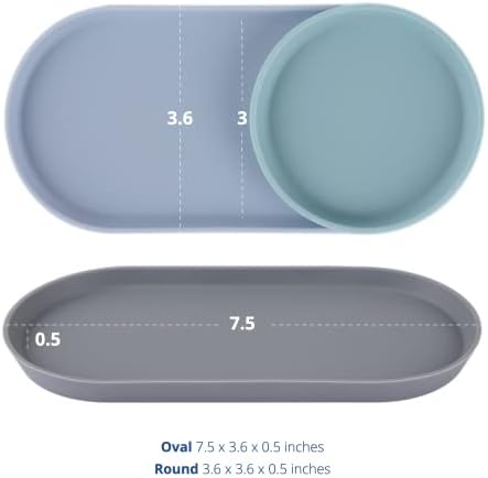 Blue Ginkgo Mini Silicone Trays Set of 6 Blue