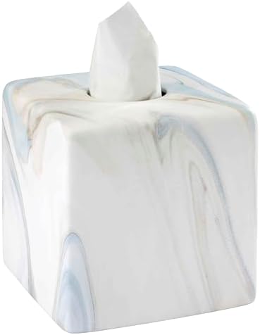 Avanti Resin Tissue Box Cover Blue
