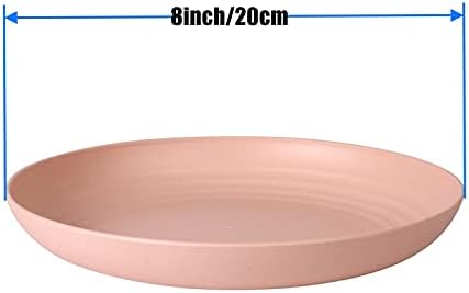 WANBY Lightweight Wheat Straw Dinner Plates Set