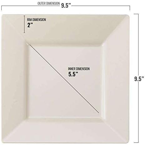 Elegant Ivory Dinner Plates