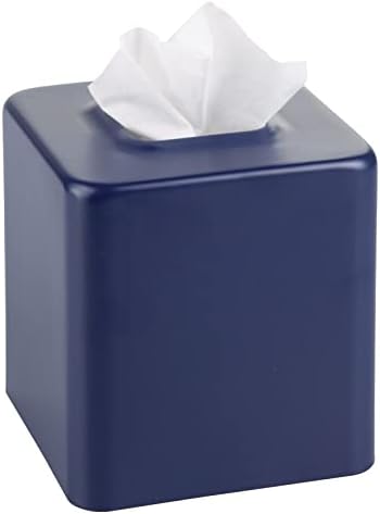 Sturdy Metal Square Tissue Box Cover - Modern Design for Bathroom Use