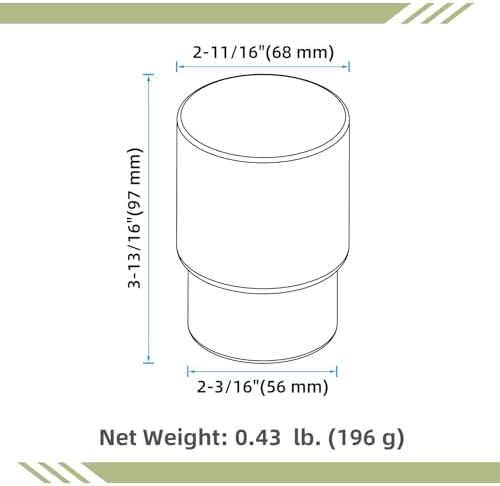 Aomasi Frosted Glass Tumbler - Durable Toothbrush Holder