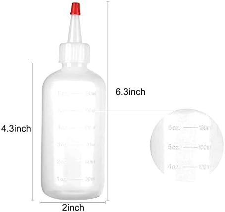 24 Pack Shanqian 6oz Squeeze Bottles