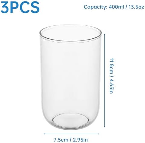 Set of 3 Crystal Clear Toothbrush Holders 135oz Reusable BathroomT_ACCESSORIES