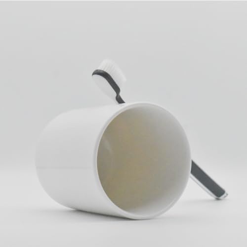 Modern Pure White Ceramic Handleless Mug