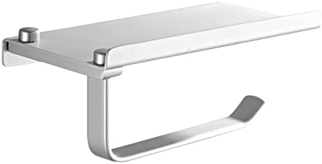 Stylish Toilet Paper Holder Phone Shelf Wall-Mounted Holder