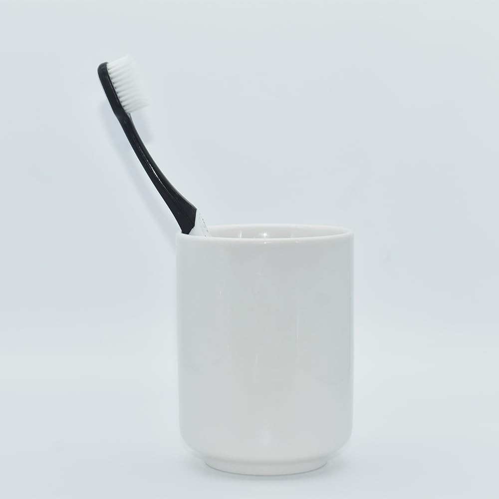 Modern Pure White Ceramic Handleless Mug
