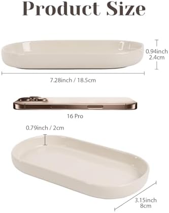 Elegant Ceramic Bathroom Vanity Tray with Beautiful Design