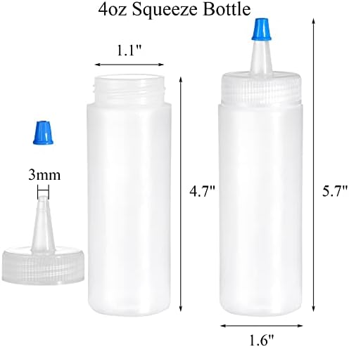 Fasmov Squeeze Bottle 40-Pack for Kits Salads and More