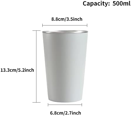 Perfect 500ml Stainless Steel Coffee Cups Anti-Scald Non-Slip Design
