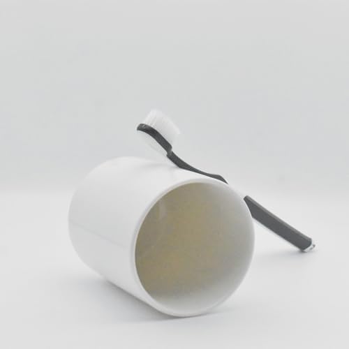 Modern Pure White Ceramic Handleless Mug