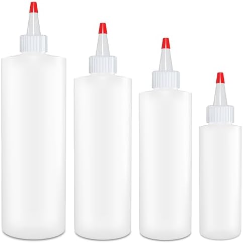BRIGHTFROM Condiment Squeeze Set for Home Kitchen 4 Piece Set
