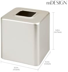 mDesign Steel Square Tissue Holder
