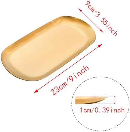 Elegant Pocoxll Vanity Trays Set - Gold Accent for Bathroom Kitchen