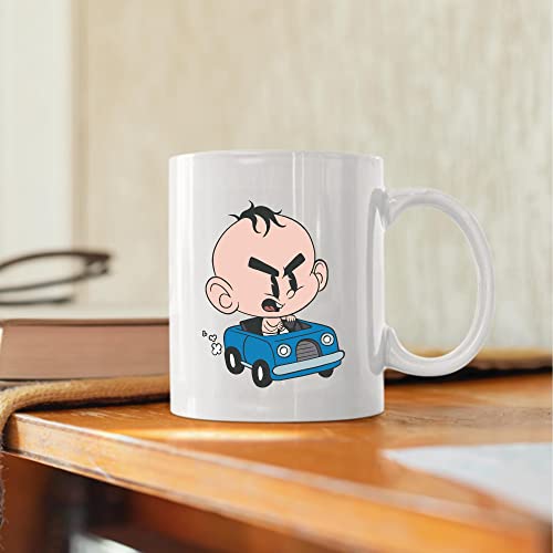 Surprise Toddler mug with Angry Baby Car inside