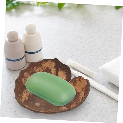 Stylish Coconut Shell Soap Dish Holder for Bathroom
