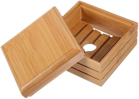 Natural Wood Soap Dish for Bathroom Kitchen Lightweight Stylish